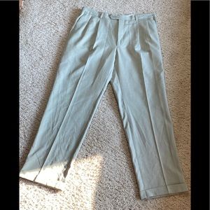 Angelo Rossi tan pleated dress pants 36x32